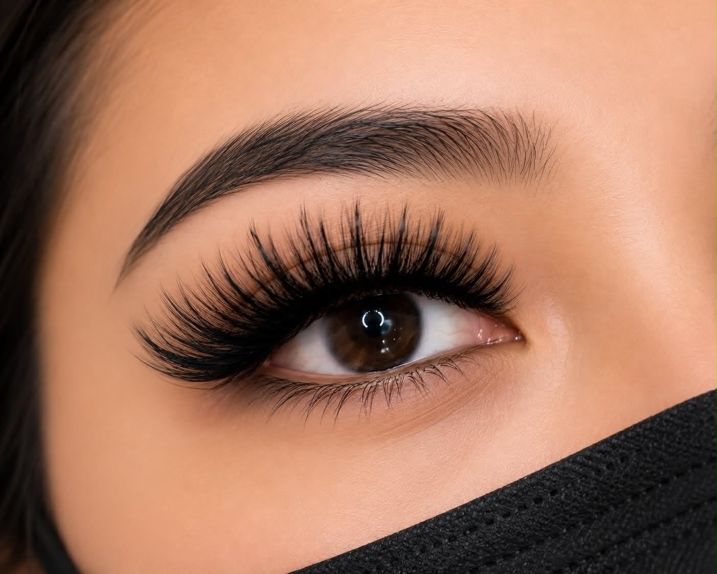 Eyelash extension detail