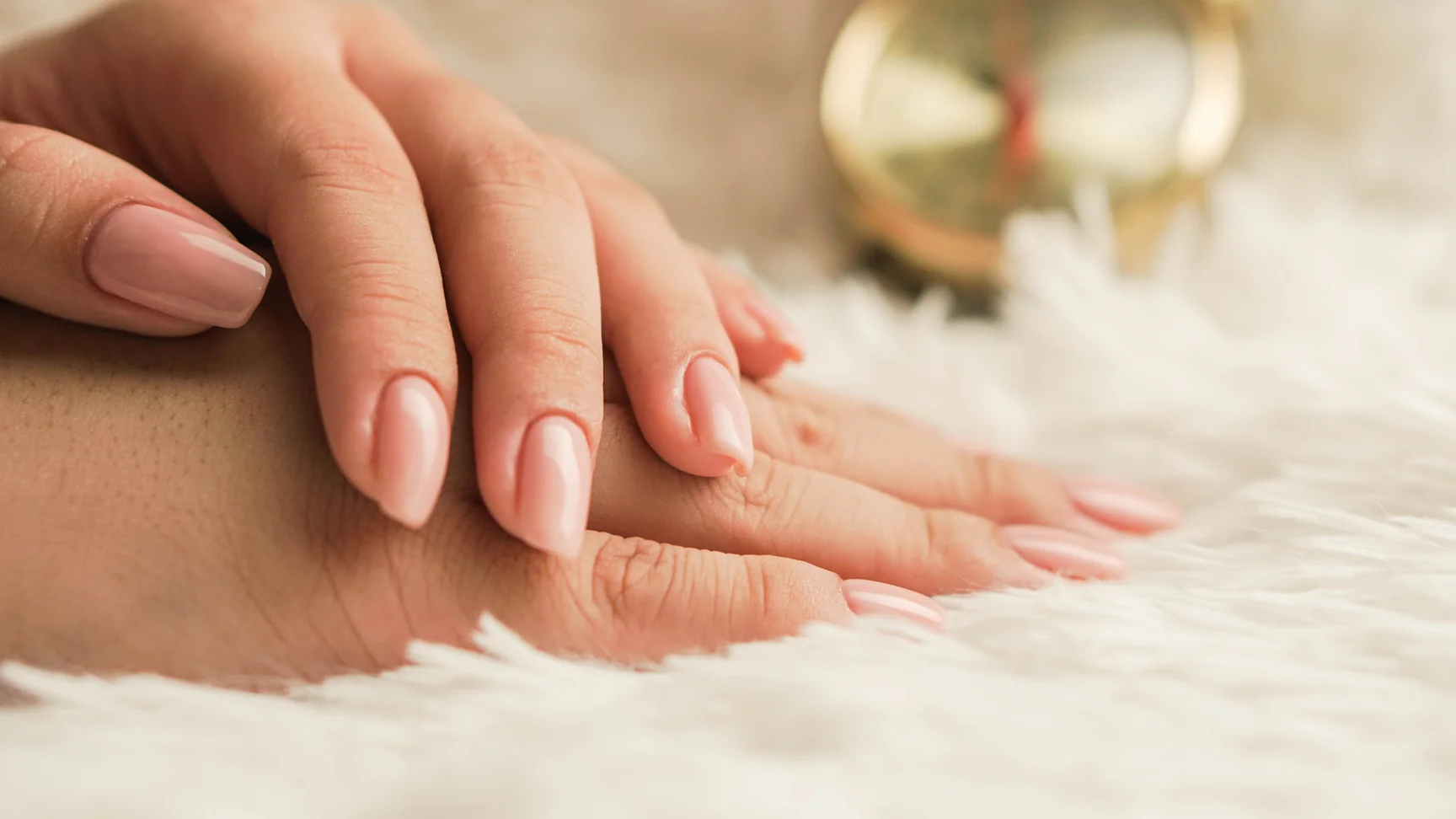 Soft pink manicure